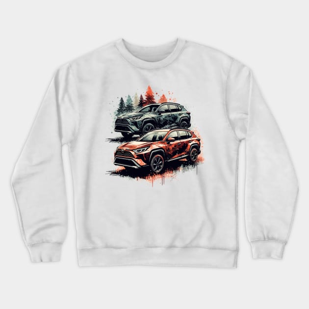 Toyota RAV4 Crewneck Sweatshirt by Vehicles-Art